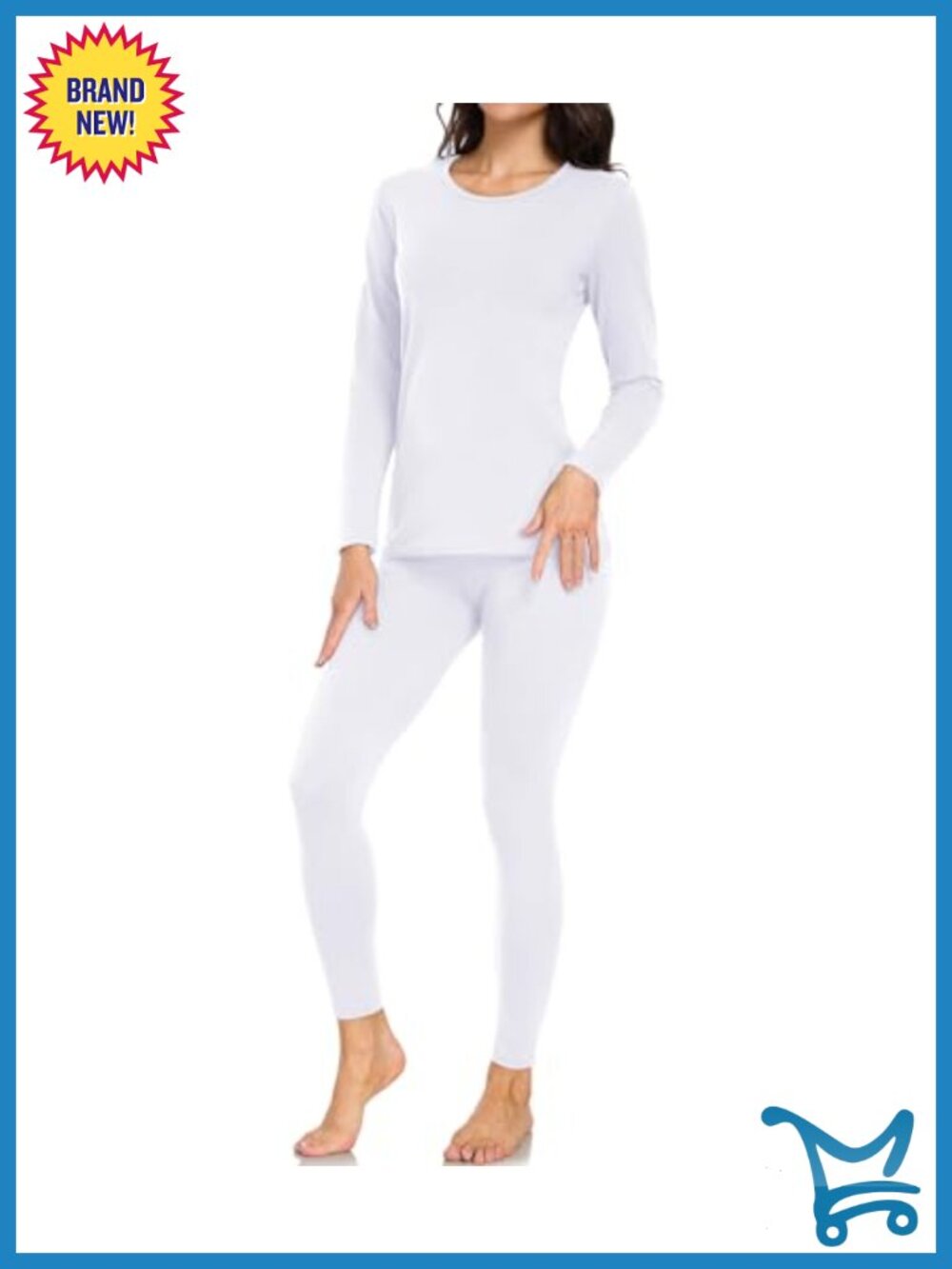 Women's Cotton Thermal Underwear Set Long Johns Base Layer